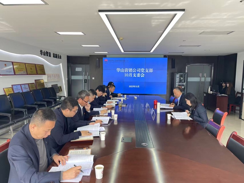 轉觀念 優策略 強聯動 促增長——王琦督導華山營銷公司黨支部(班子)理論學習暨支委會會議